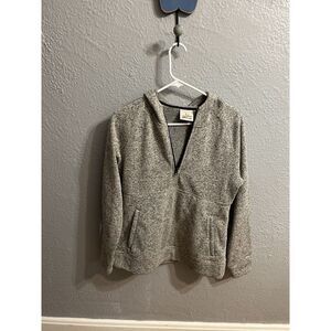 Field & Stream Hoodie Women's Small Gray 1/4 Zip Sweatshirt Pockets